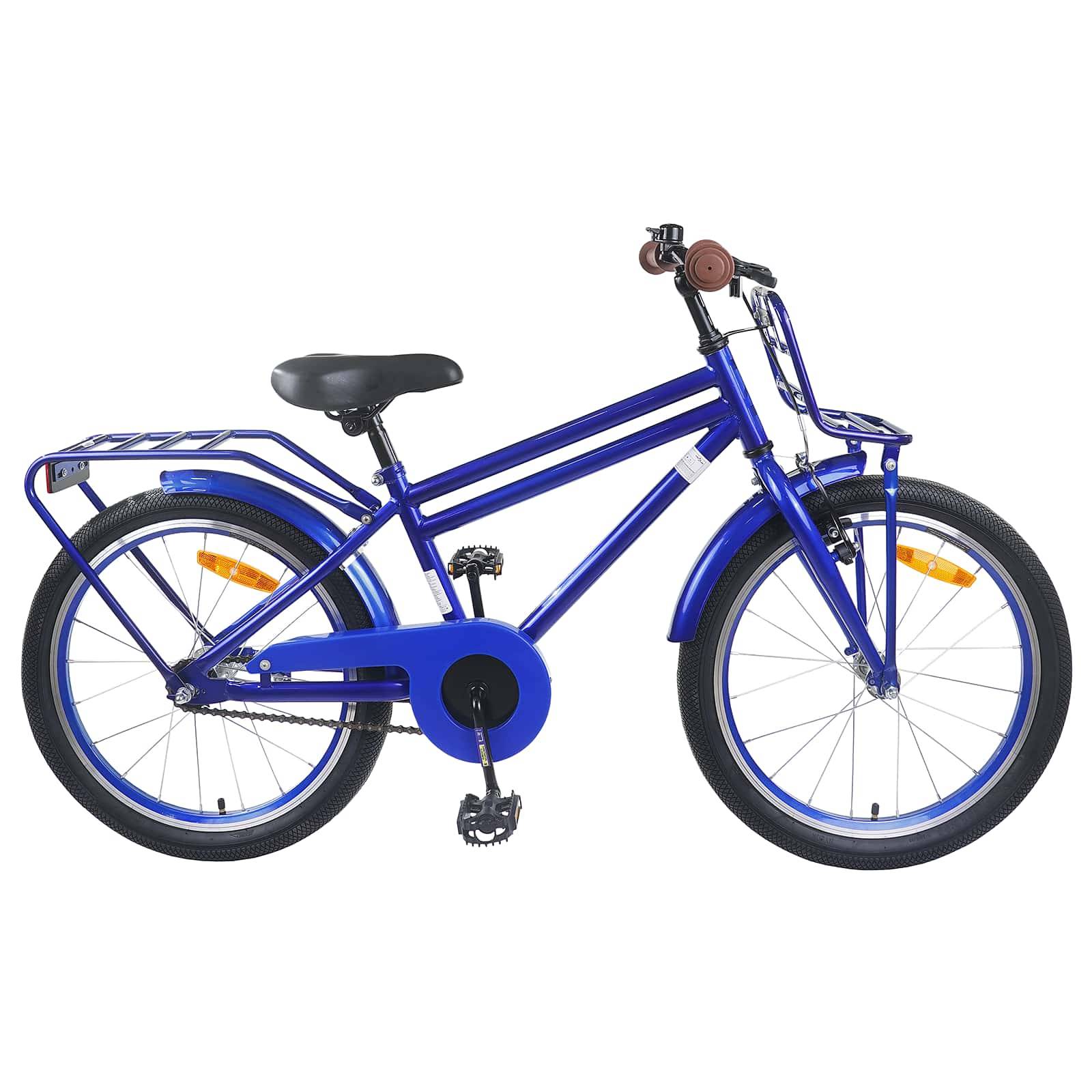 vidaXL Kinderfahrrad 18 Zoll für 5-7 Jahre alt Dunkelblau