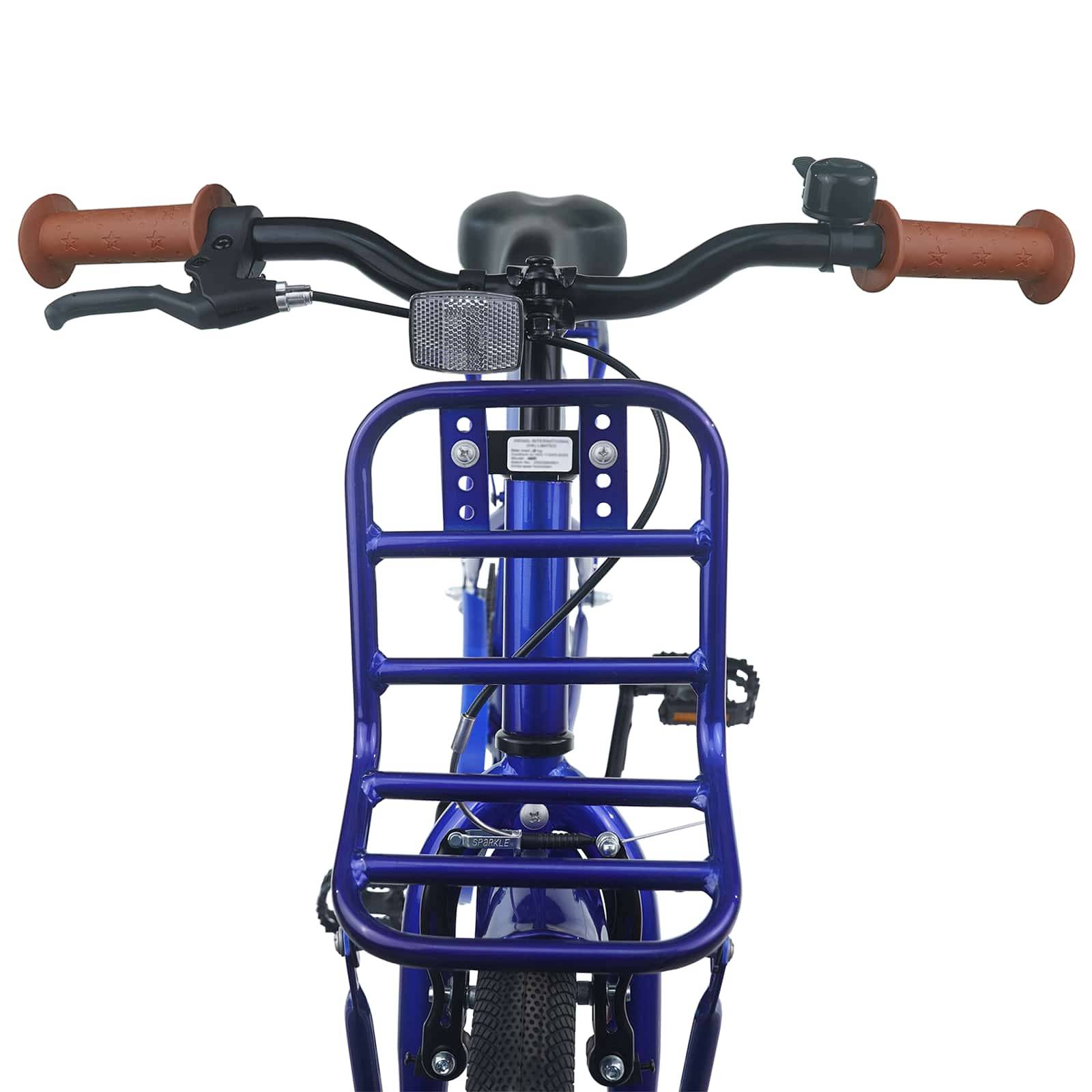 vidaXL Kinderfahrrad 18 Zoll für 5-7 Jahre alt Dunkelblau