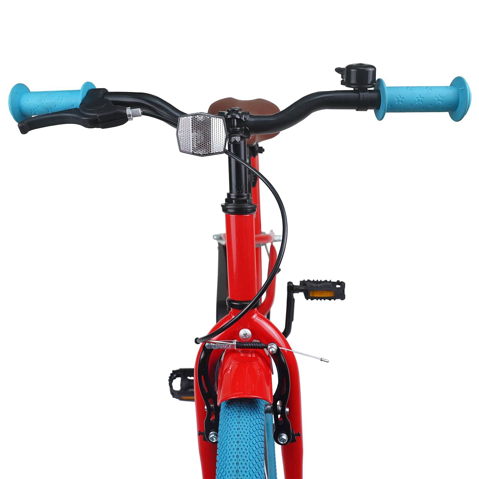 vidaXL Kinderfahrrad 18 Zoll für 5-7 Jahre alt Rot