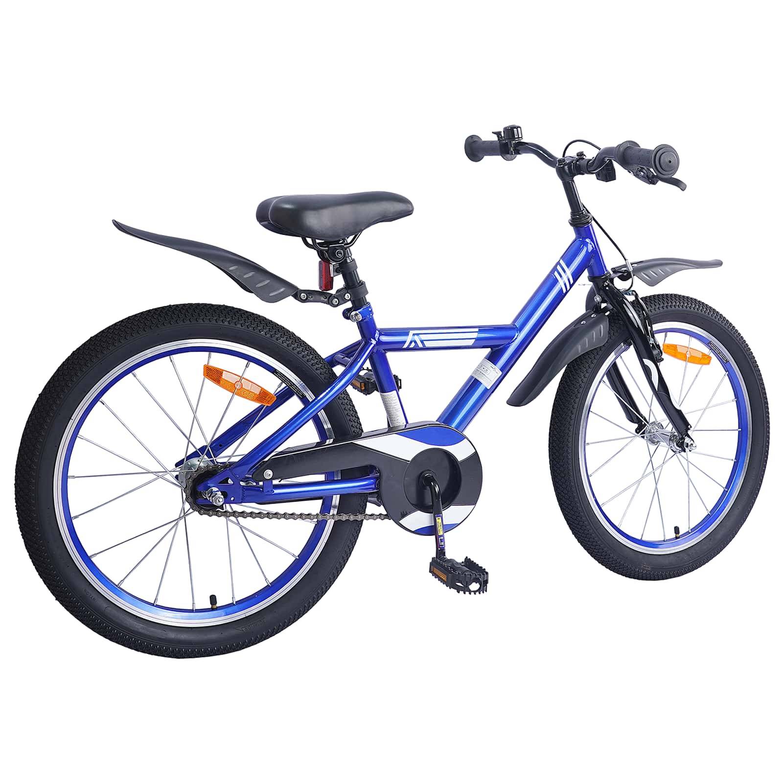 vidaXL Kinderfahrrad 18 Zoll für 5-7 Jahre alt Dunkelblau