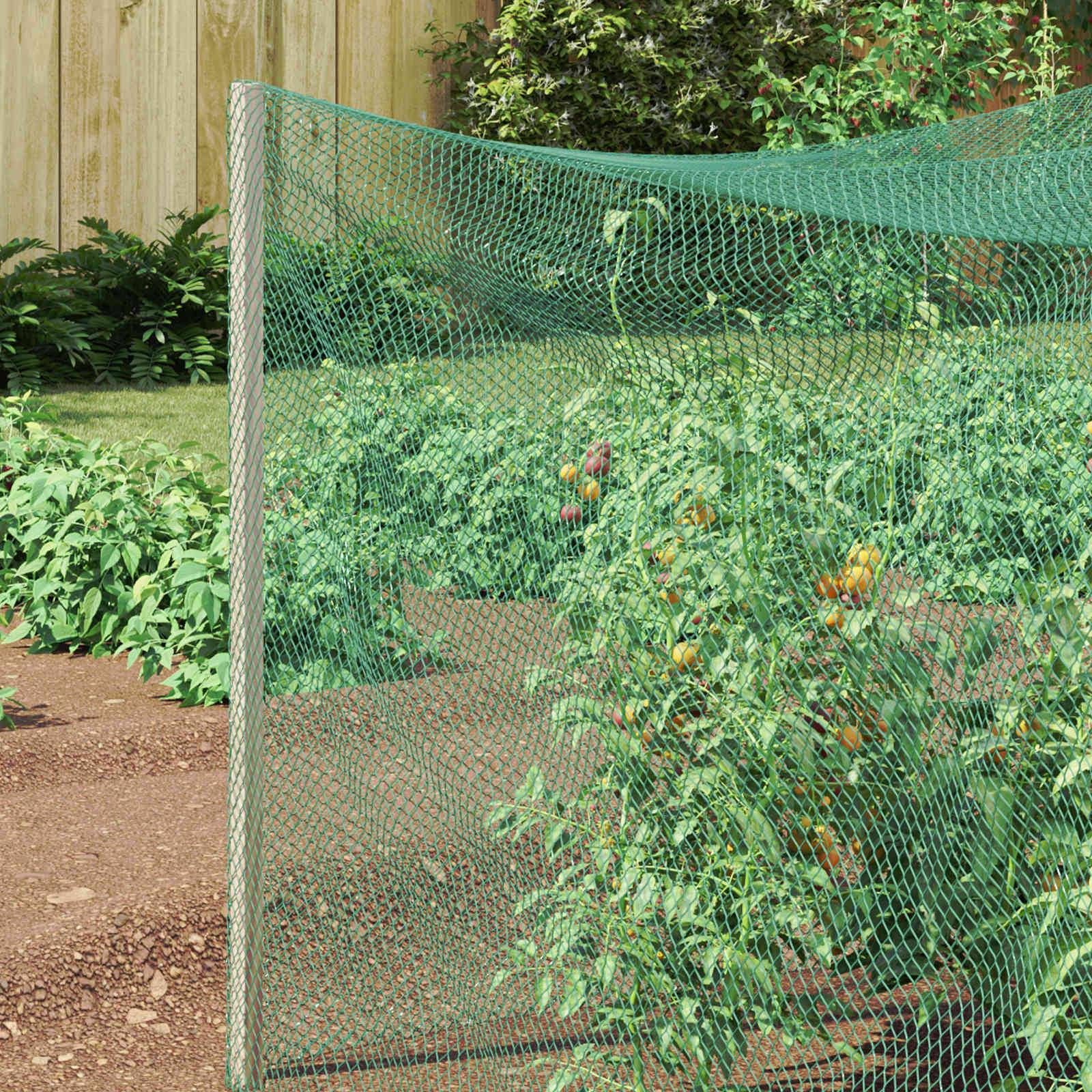 vidaXL Vogelschutznetz Grün 2 x 5 m Polyethylen