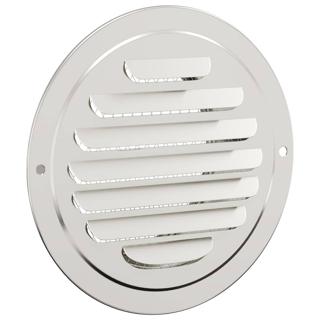 vidaXL Lüftungsgitter 4 pcs Silber 100 mm Edelstahl