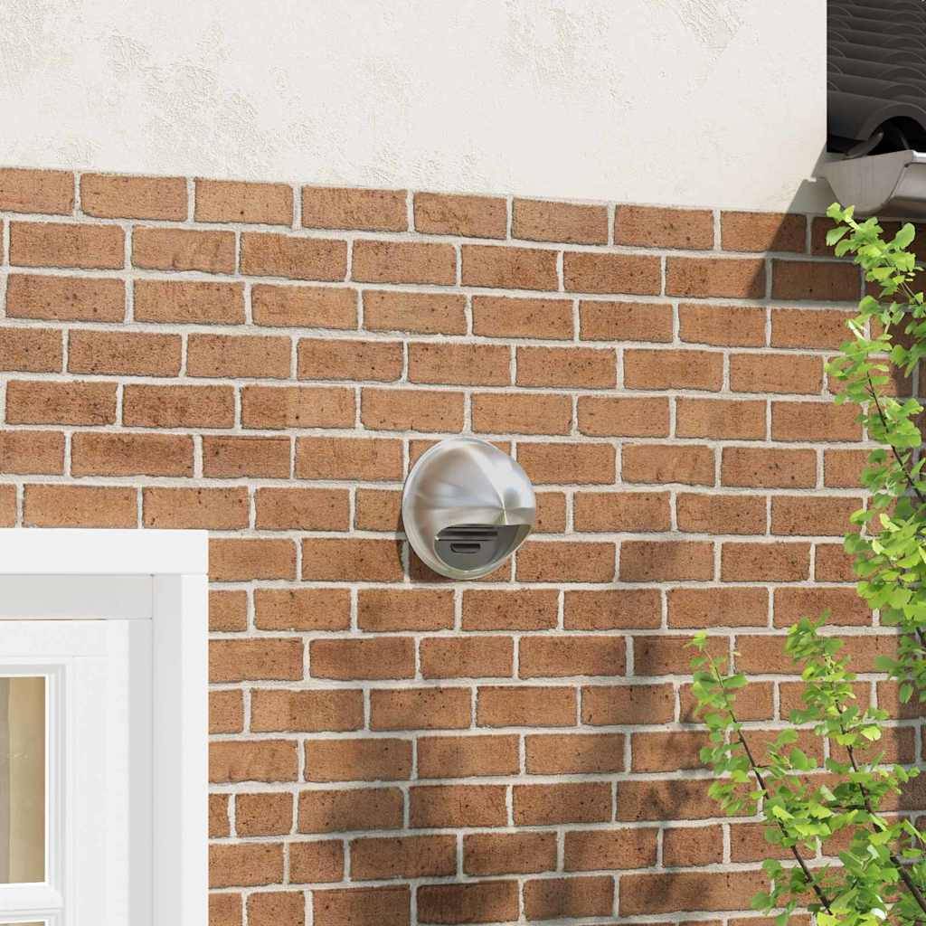 vidaXL Lüftungsgitter 8 pcs Silber 200 mm Edelstahl