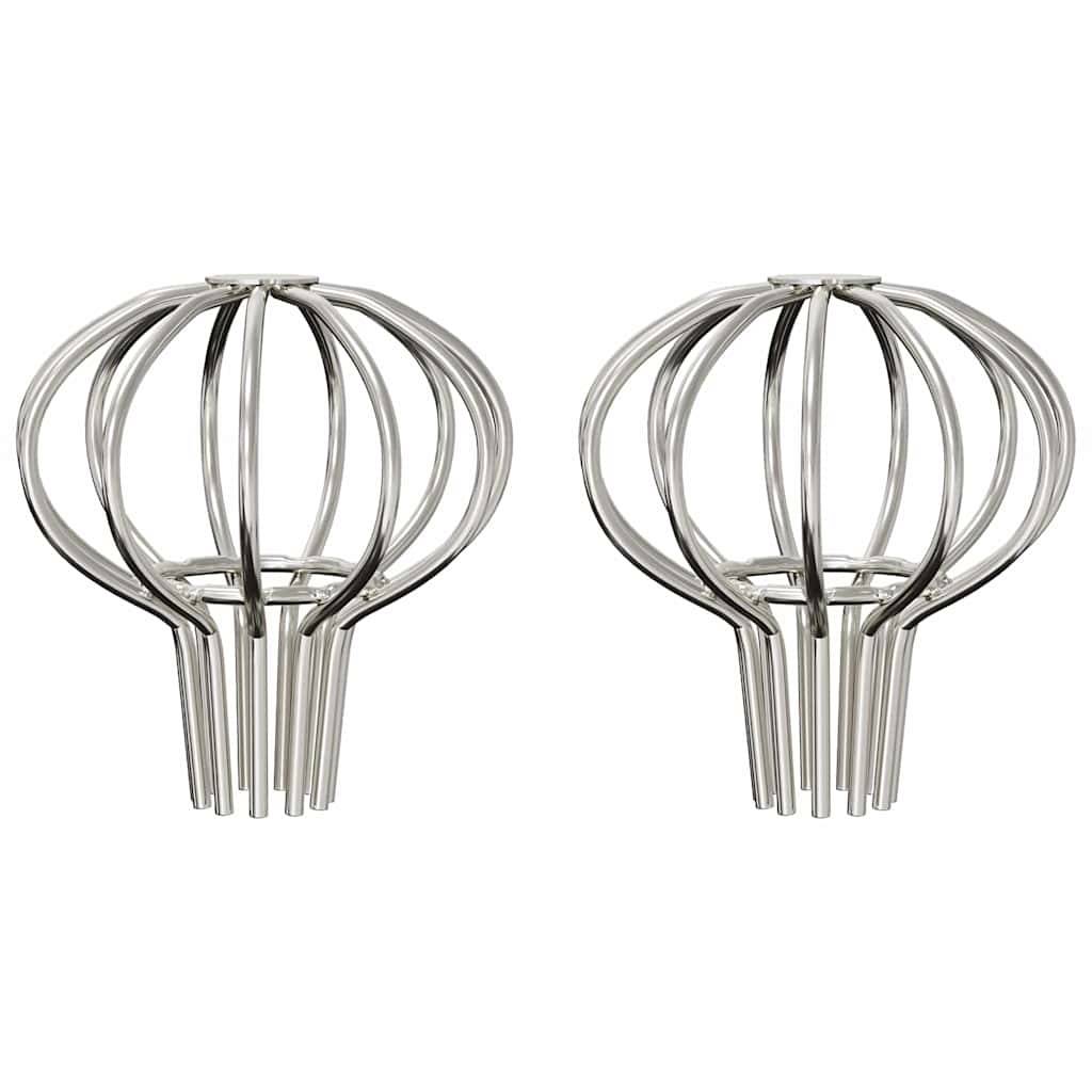 vidaXL Dachrinnenblattschutz 2 pcs Silber 50 mm Edelstahl
