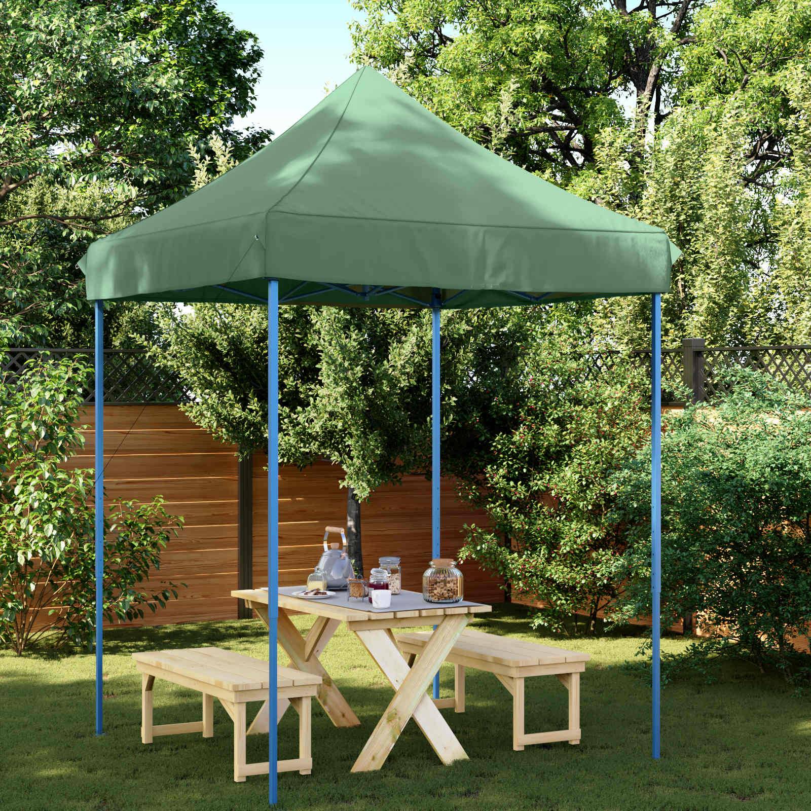 vidaXL Party-Zelt Grün 200 x 200 x 306 cm Oxford-Stoff