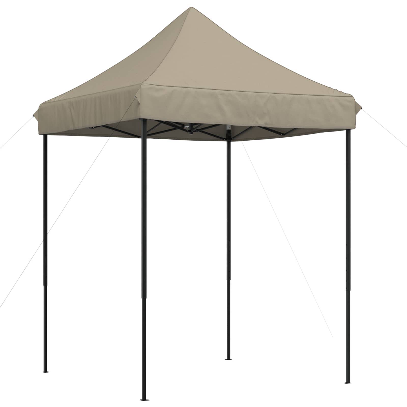 vidaXL Party-Zelt Taupe 200 x 200 x 306 cm Oxford-Stoff
