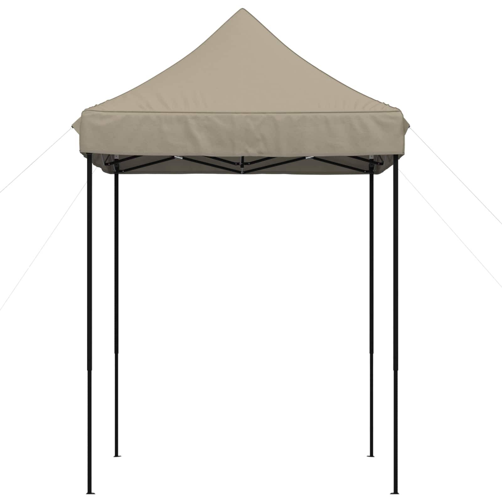 vidaXL Party-Zelt Taupe 200 x 200 x 306 cm Oxford-Stoff