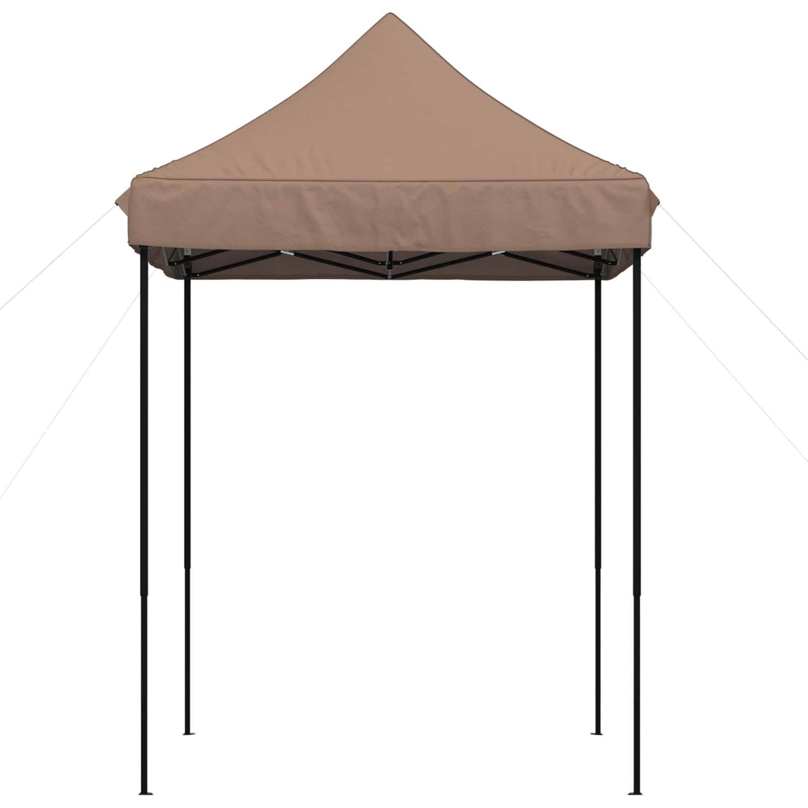 vidaXL Party-Zelt Braun 200 x 200 x 306 cm Oxford-Stoff