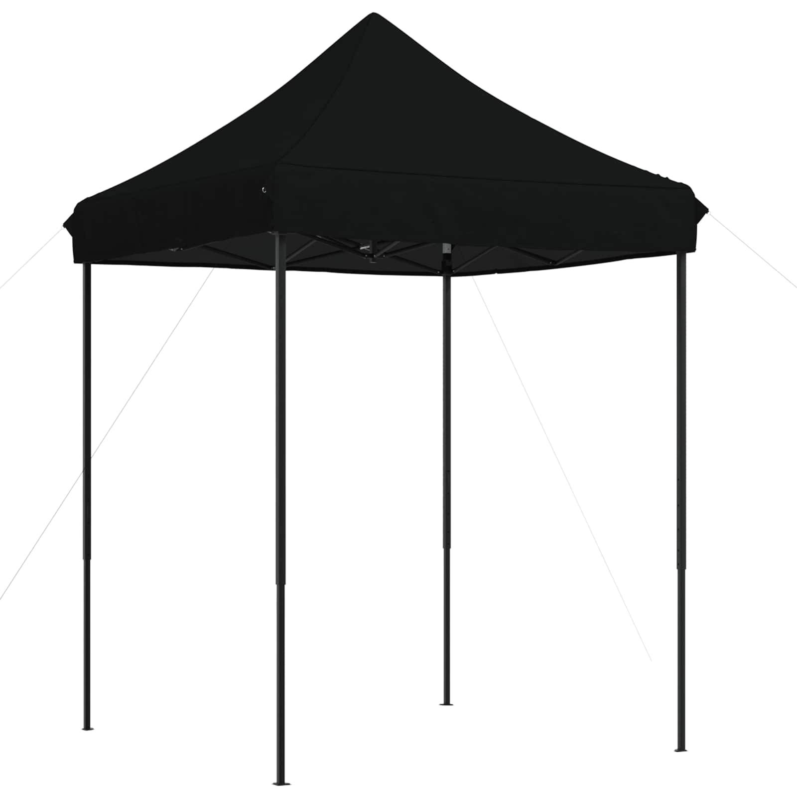 vidaXL Party-Zelt Schwarz 200 x 200 x 306 cm Oxford-Stoff