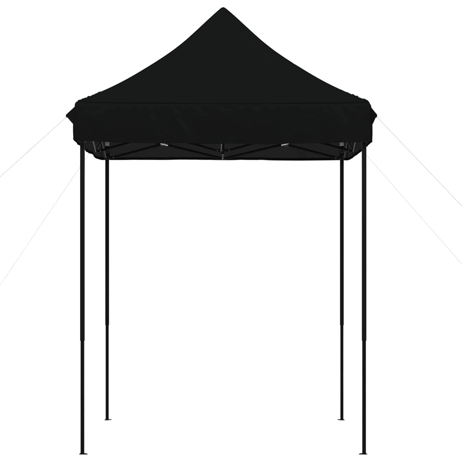 vidaXL Party-Zelt Schwarz 200 x 200 x 306 cm Oxford-Stoff