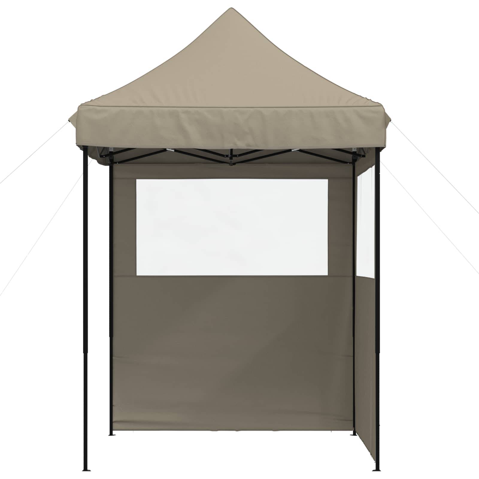 vidaXL Party-Zelt Taupe 200 x 200 x 306 cm Oxford-Stoff