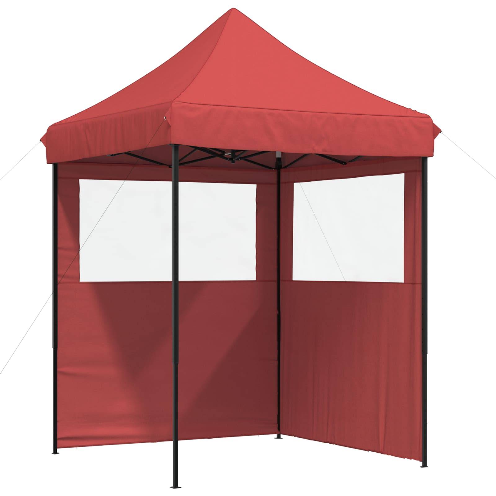 vidaXL Party-Zelt Bordeauxrot 200 x 200 x 306 cm Oxford-Stoff