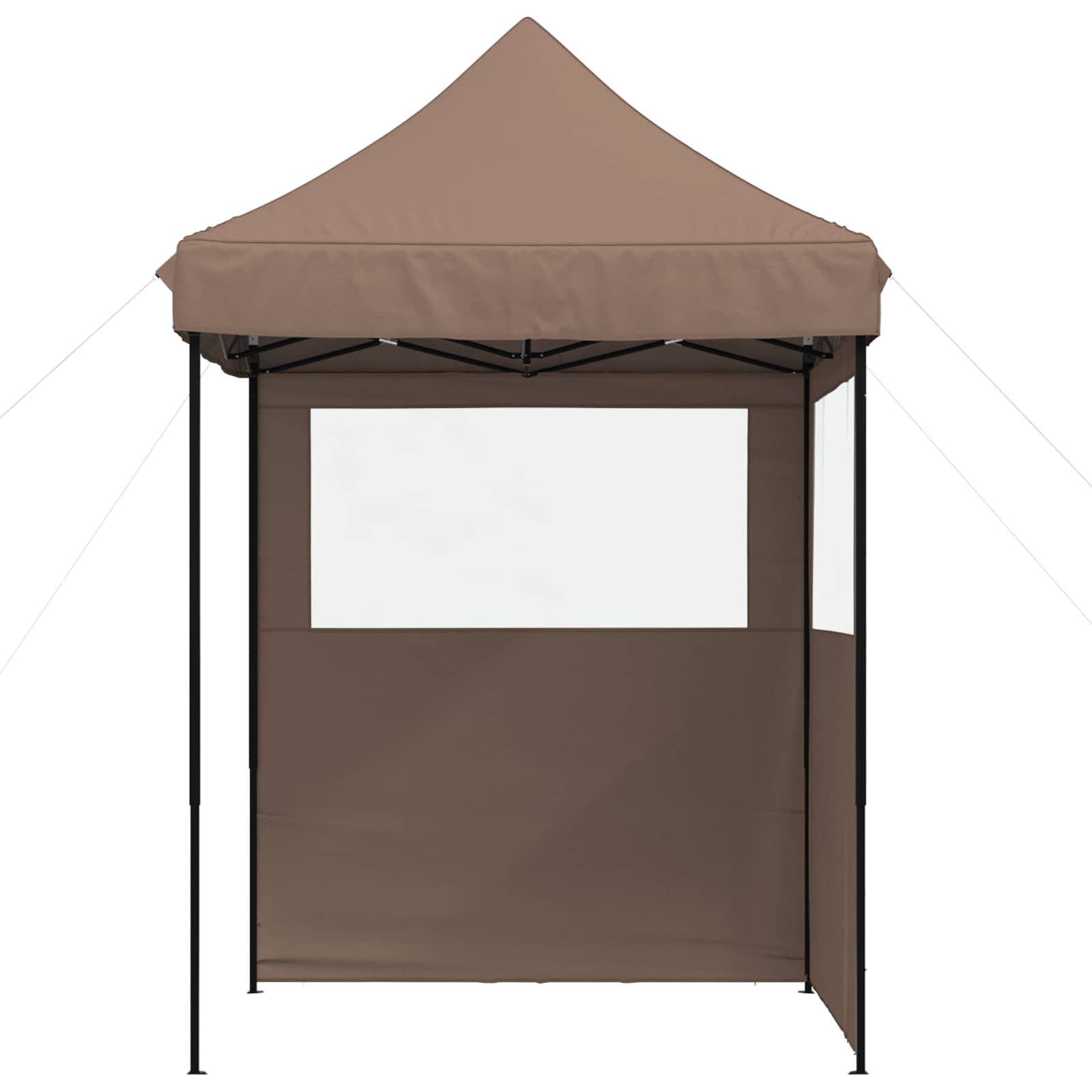 vidaXL Party-Zelt Braun 200 x 200 x 306 cm Oxford-Stoff