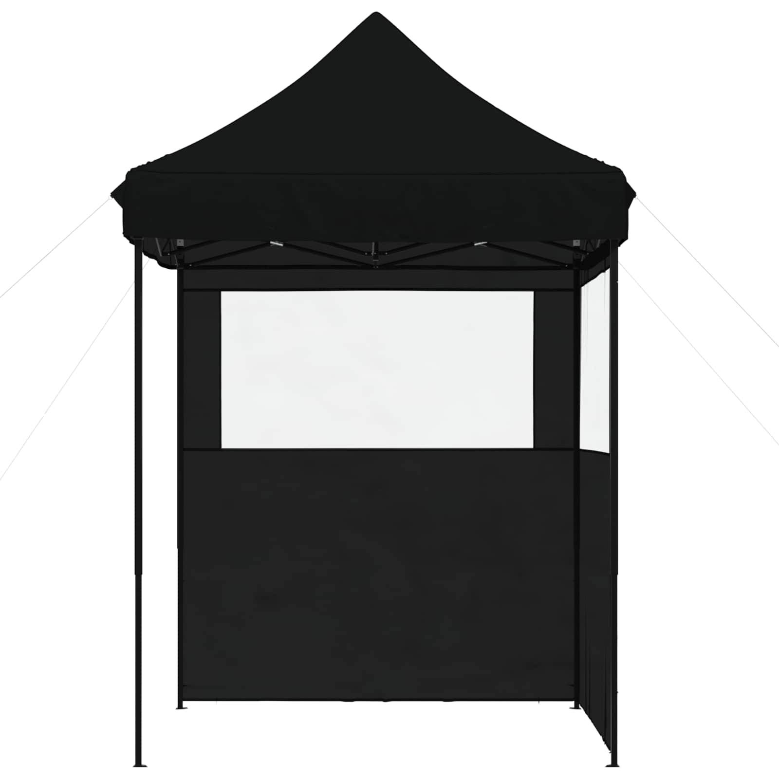 vidaXL Party-Zelt Schwarz 200 x 200 x 306 cm Oxford-Stoff
