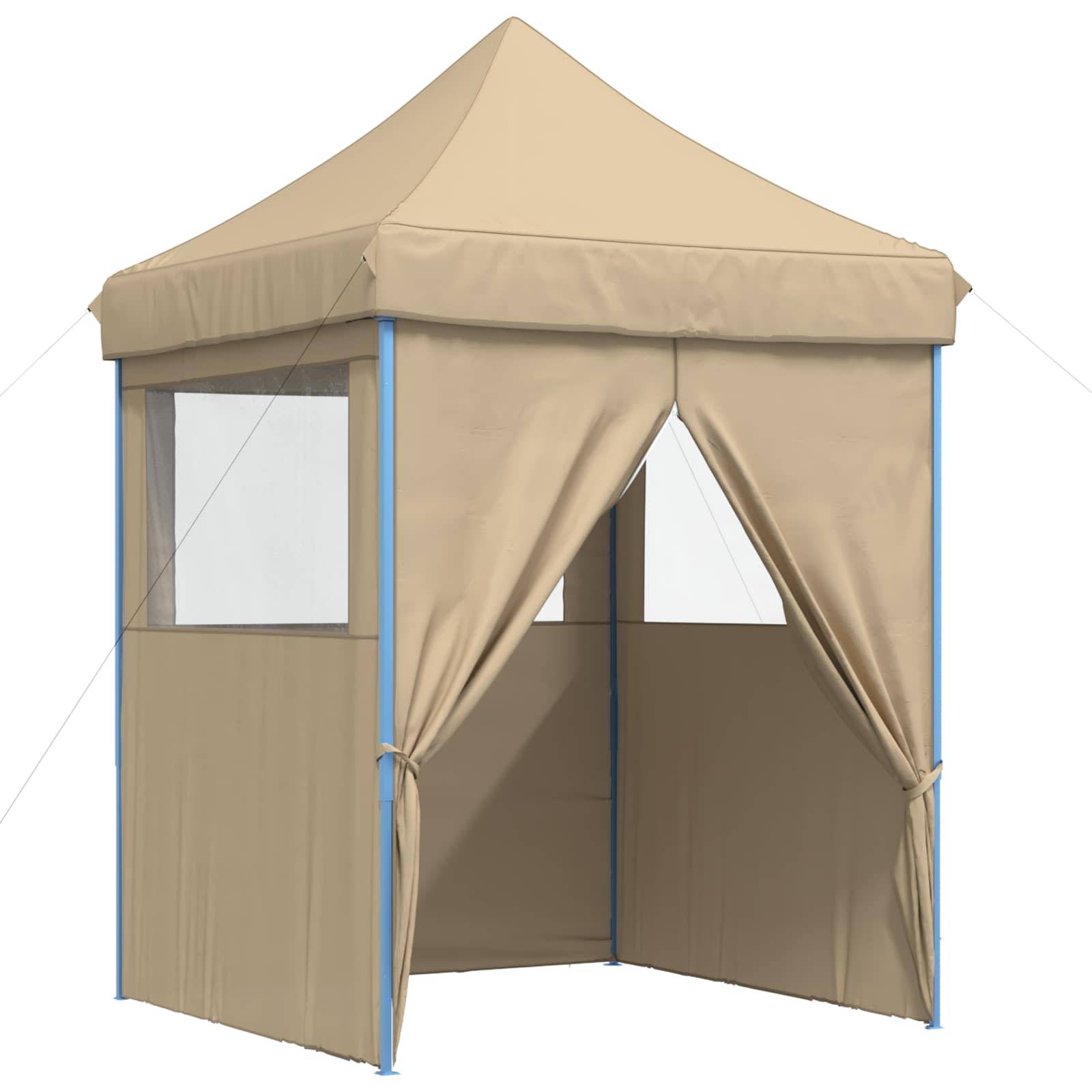 vidaXL Party-Zelt Beige 200 x 200 x 306 cm Oxford-Stoff