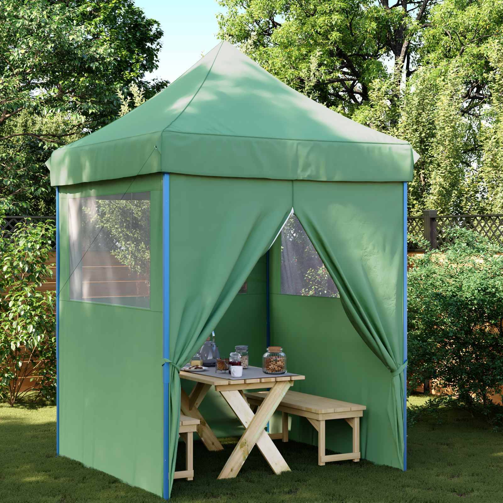 vidaXL Party-Zelt Grün 200 x 200 x 306 cm Oxford-Stoff