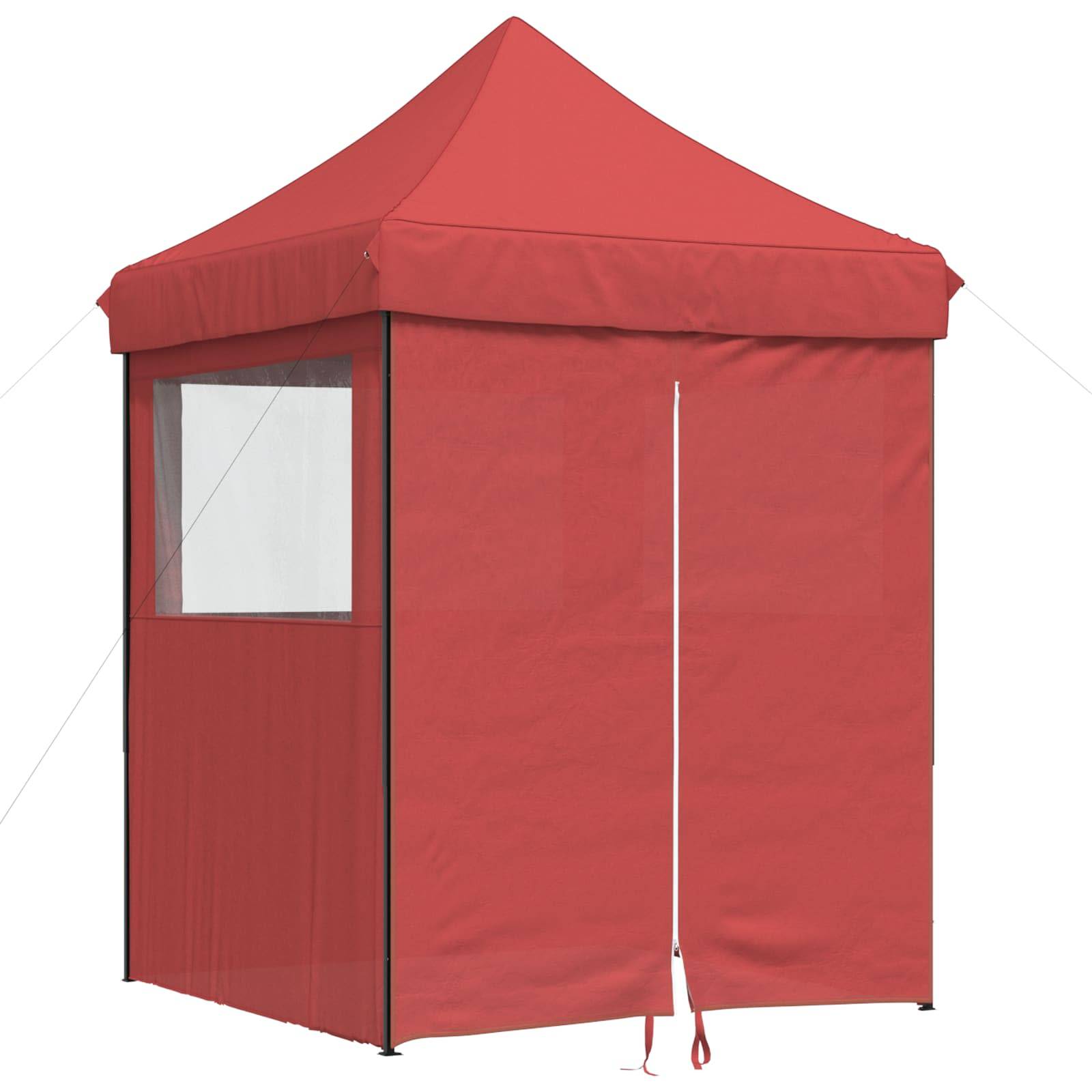 vidaXL Party-Zelt Bordeauxrot 200 x 200 x 306 cm Oxford-Stoff