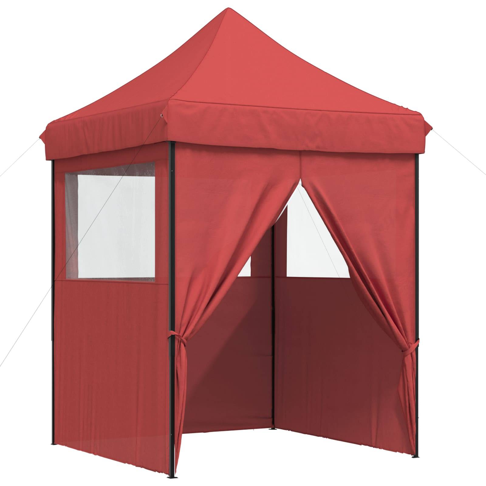 vidaXL Party-Zelt Bordeauxrot 200 x 200 x 306 cm Oxford-Stoff