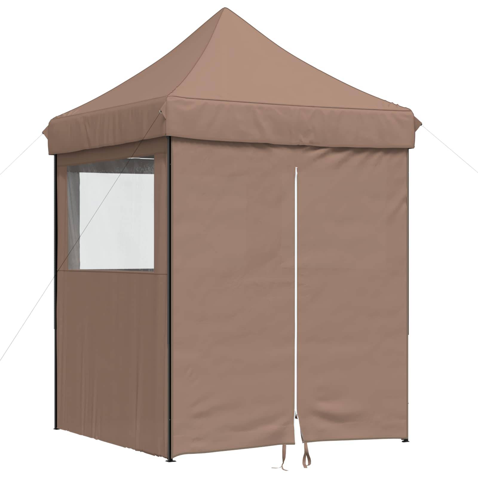 vidaXL Party-Zelt Braun 200 x 200 x 306 cm Oxford-Stoff