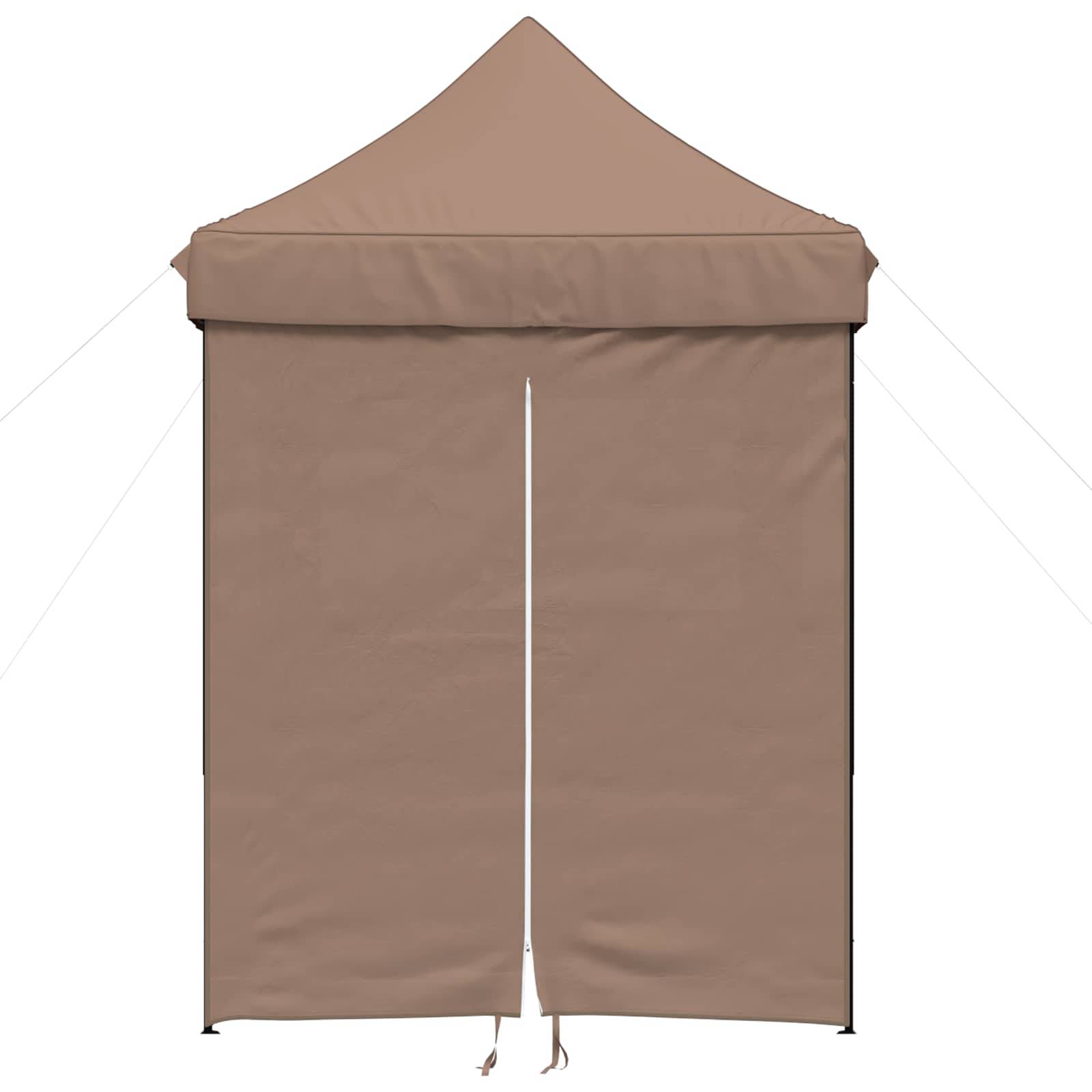vidaXL Party-Zelt Braun 200 x 200 x 306 cm Oxford-Stoff