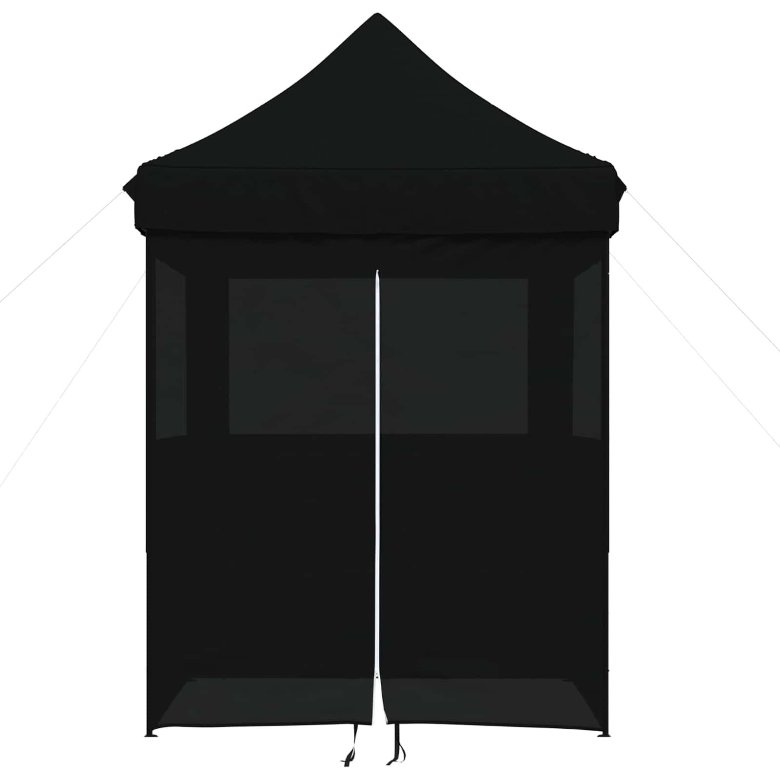 vidaXL Party-Zelt Schwarz 200 x 200 x 306 cm Oxford-Stoff