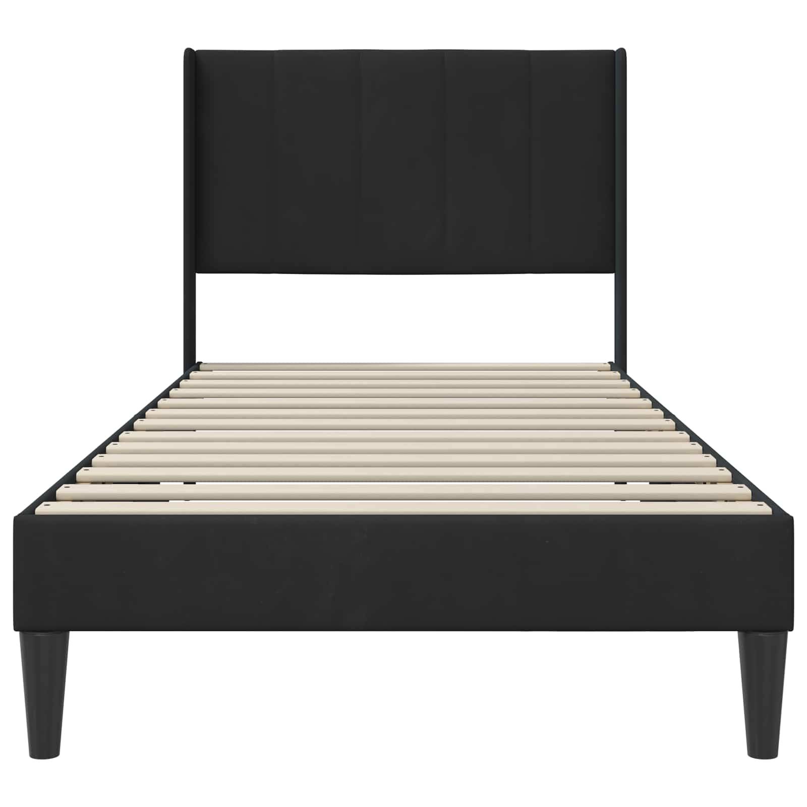 vidaXL Bettrahmen mit Kopfteil Schwarz 100 x 200 cm Samt