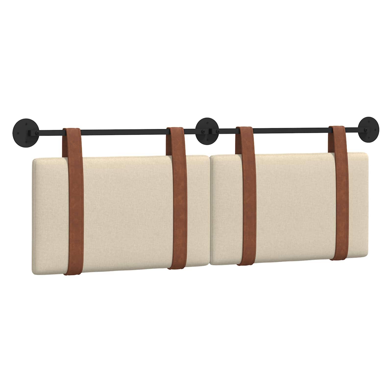 vidaXL Hängevorderseite Wandmontiert Creme 130 x 55 x 5 cm Antikes PU