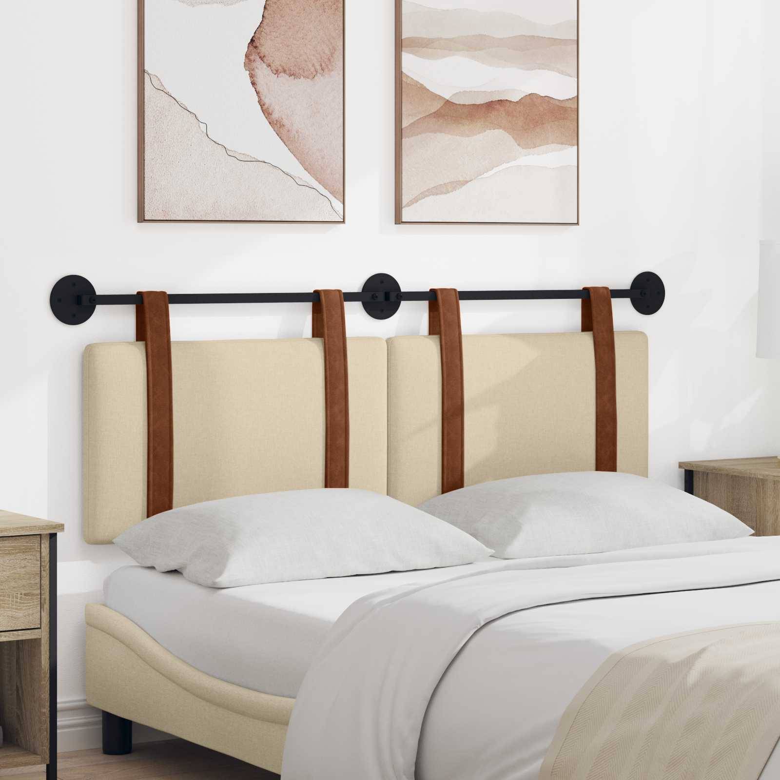 vidaXL Hängevorderseite Wandmontiert Creme 130 x 55 x 5 cm Antikes PU