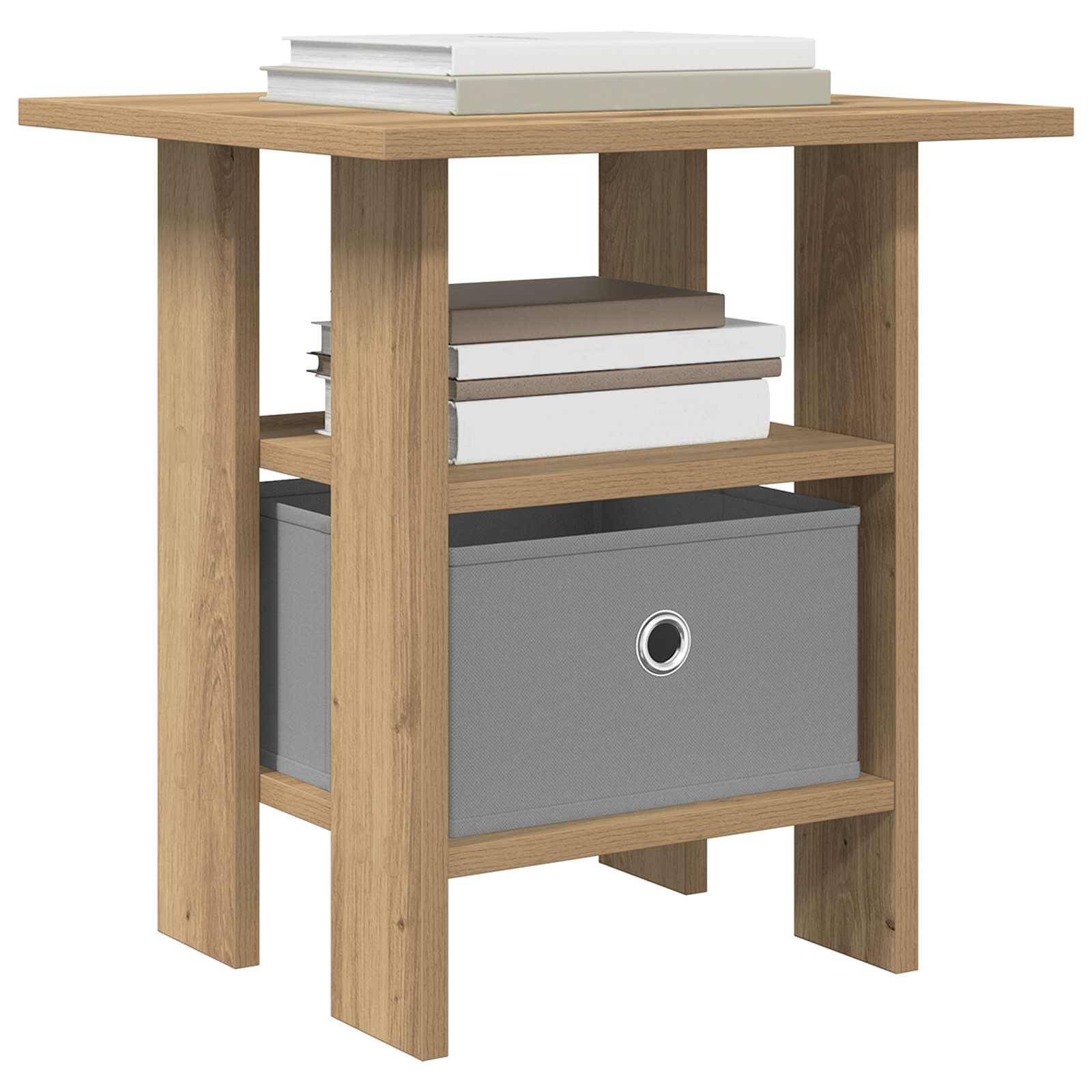 vidaXL Nachttisch 2 pcs Artisan-Eiche 41 x 40 x 45 cm Holzwerkstoff