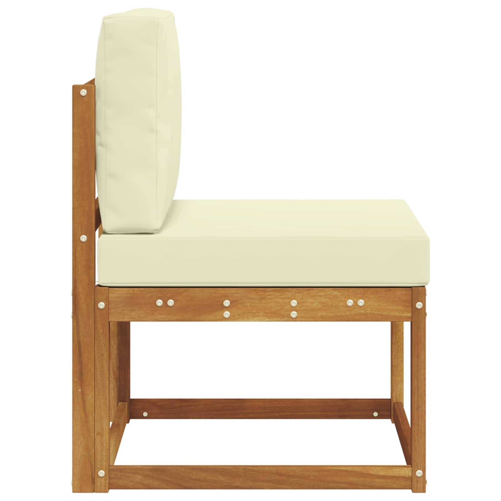 vidaXL Outdoor Mittelsofa Massivholz Akazie