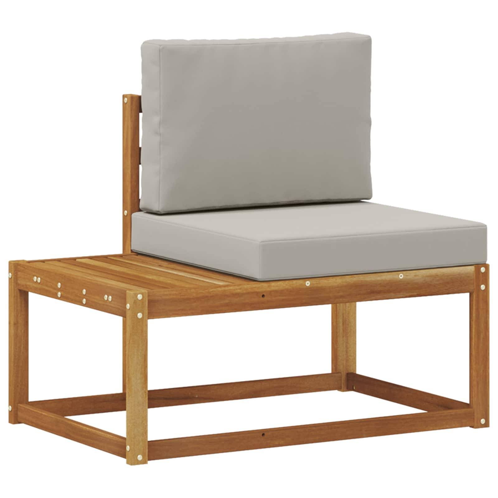 vidaXL Outdoor-Sofagarnitur mit Kissen 2 pcs Natur