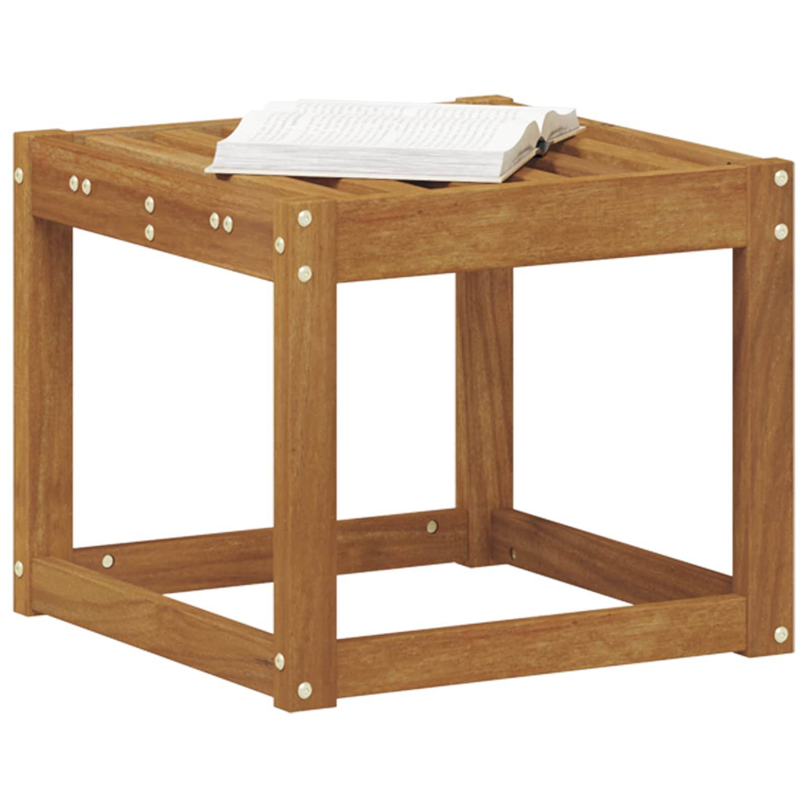 vidaXL Hocker Bank Natur 43 x 43 x 37 cm Massivholz Akazie
