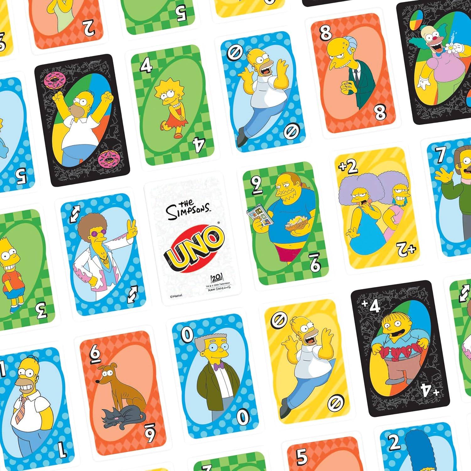 Mattel Games UNO The Simpsons Kartenspiel für Kinder + Erwachsene 7+