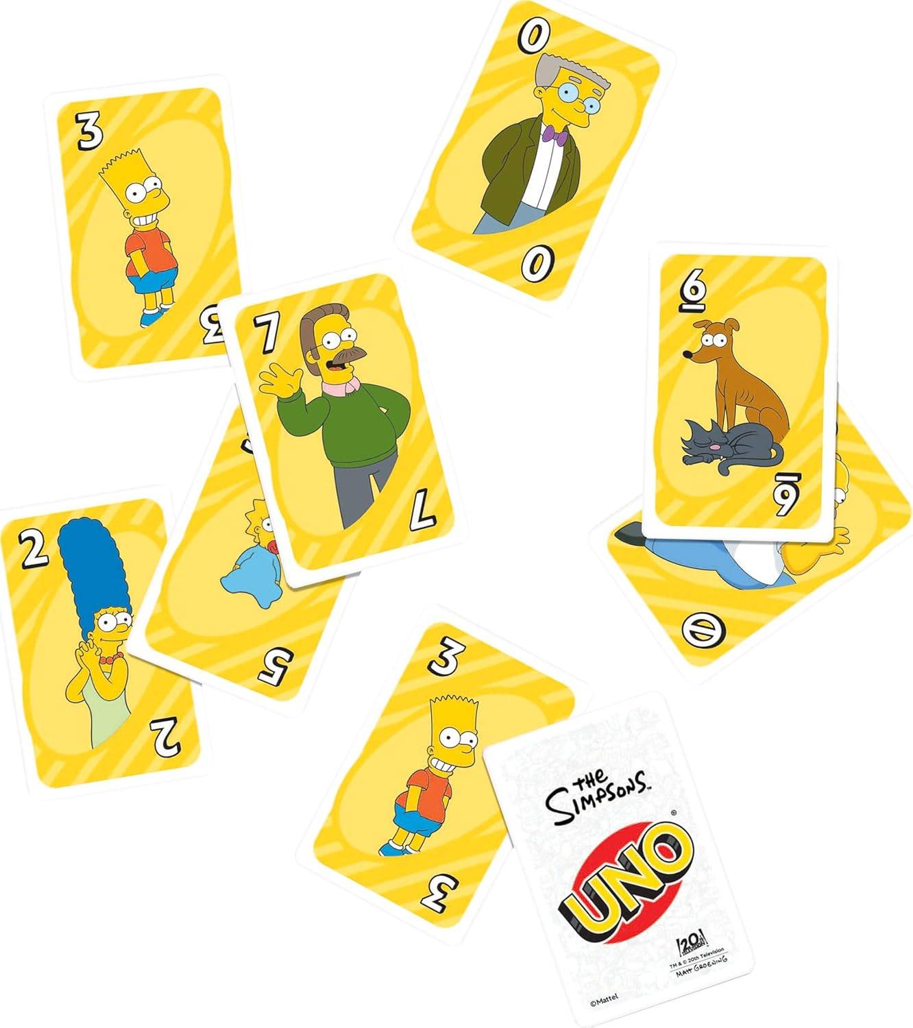 Mattel Games UNO The Simpsons Kartenspiel für Kinder + Erwachsene 7+