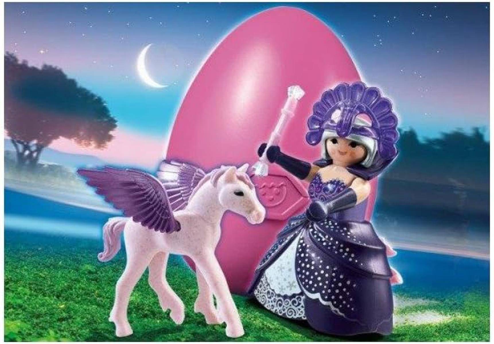 PLAYMOBIL 6837 Mondscheinkönigin mit Baby-Pegasus ab 3 Jahre