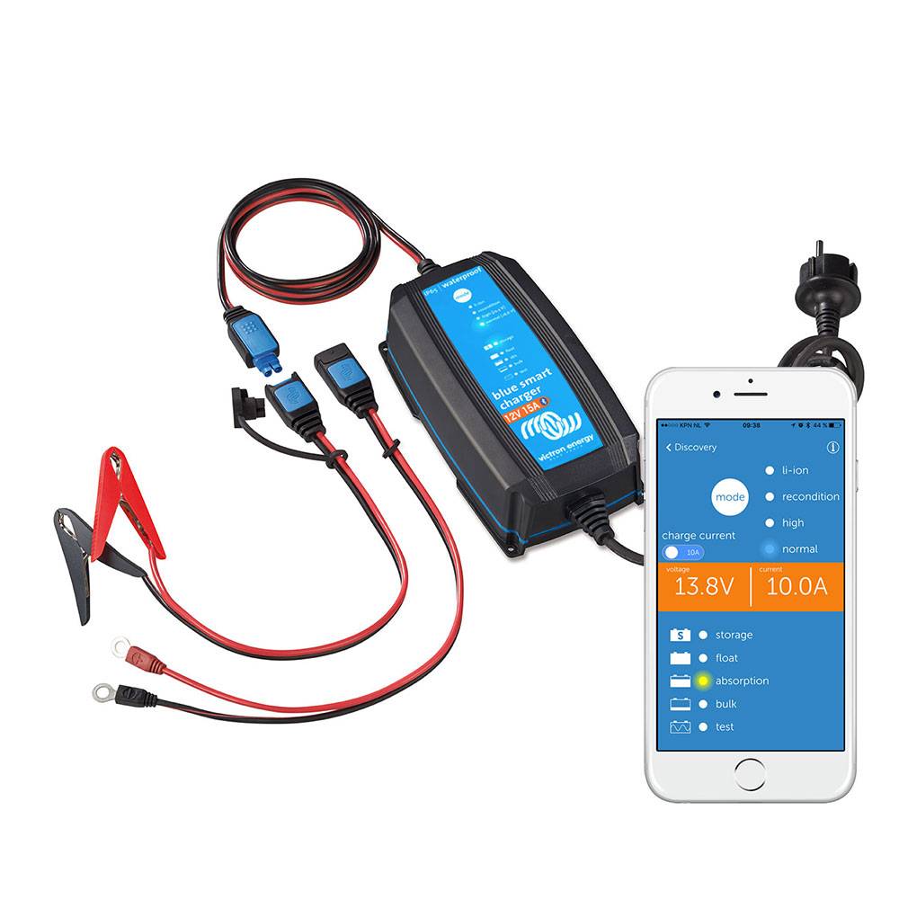 Victron Blue Smart IP65 Charger 12/15 (1) 12V 230V Akkuladegerät CEE 7/17