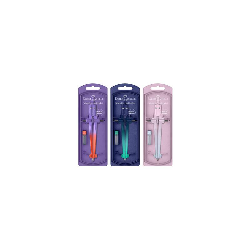FABER-CASTELL Schnellverstellzirkel STREAM Flow Edition