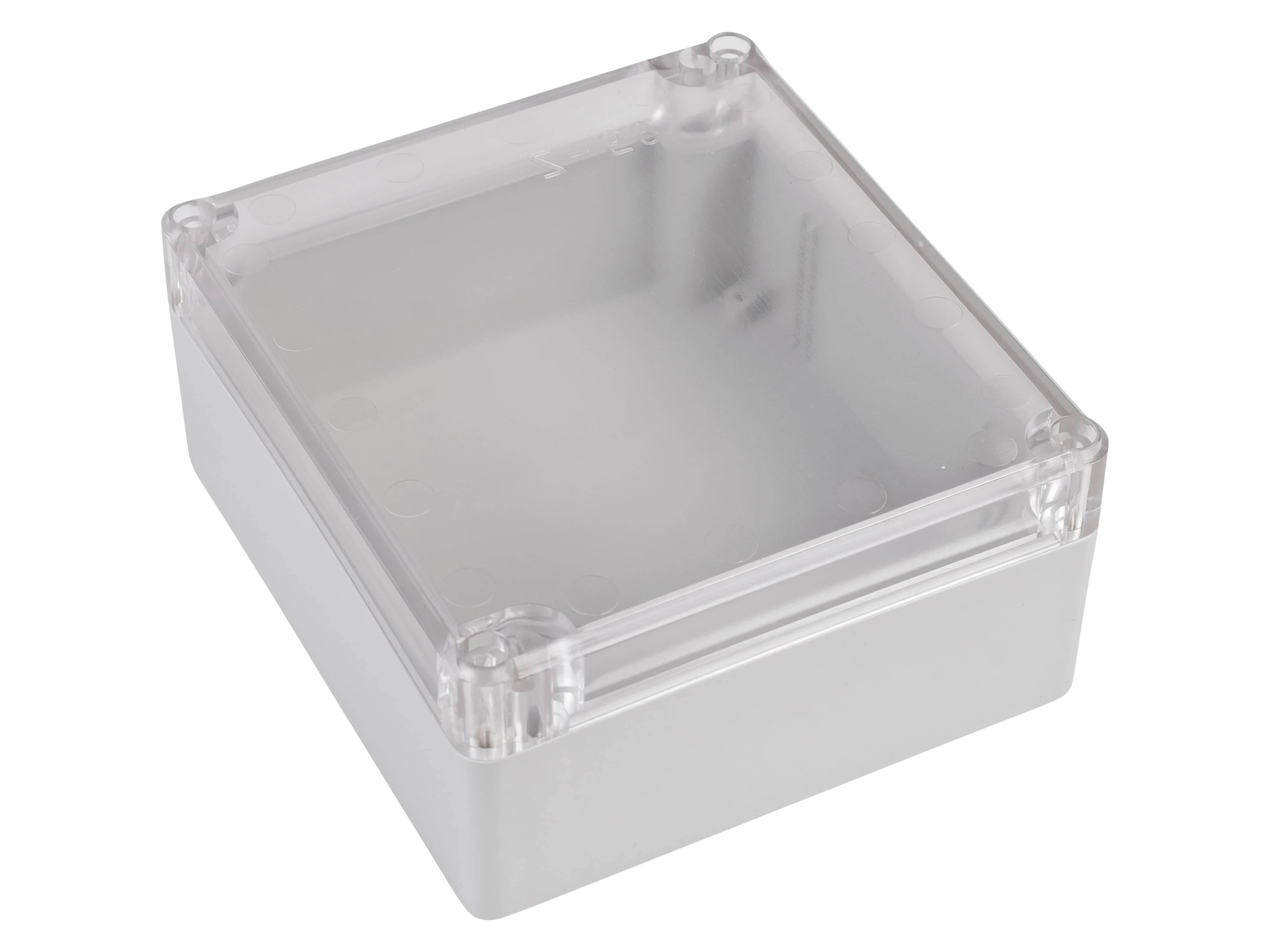 POLLIN ABS-Gehäuse 4U63131206437, 125x115x58 mm, IP65, Glasklarer Deckel