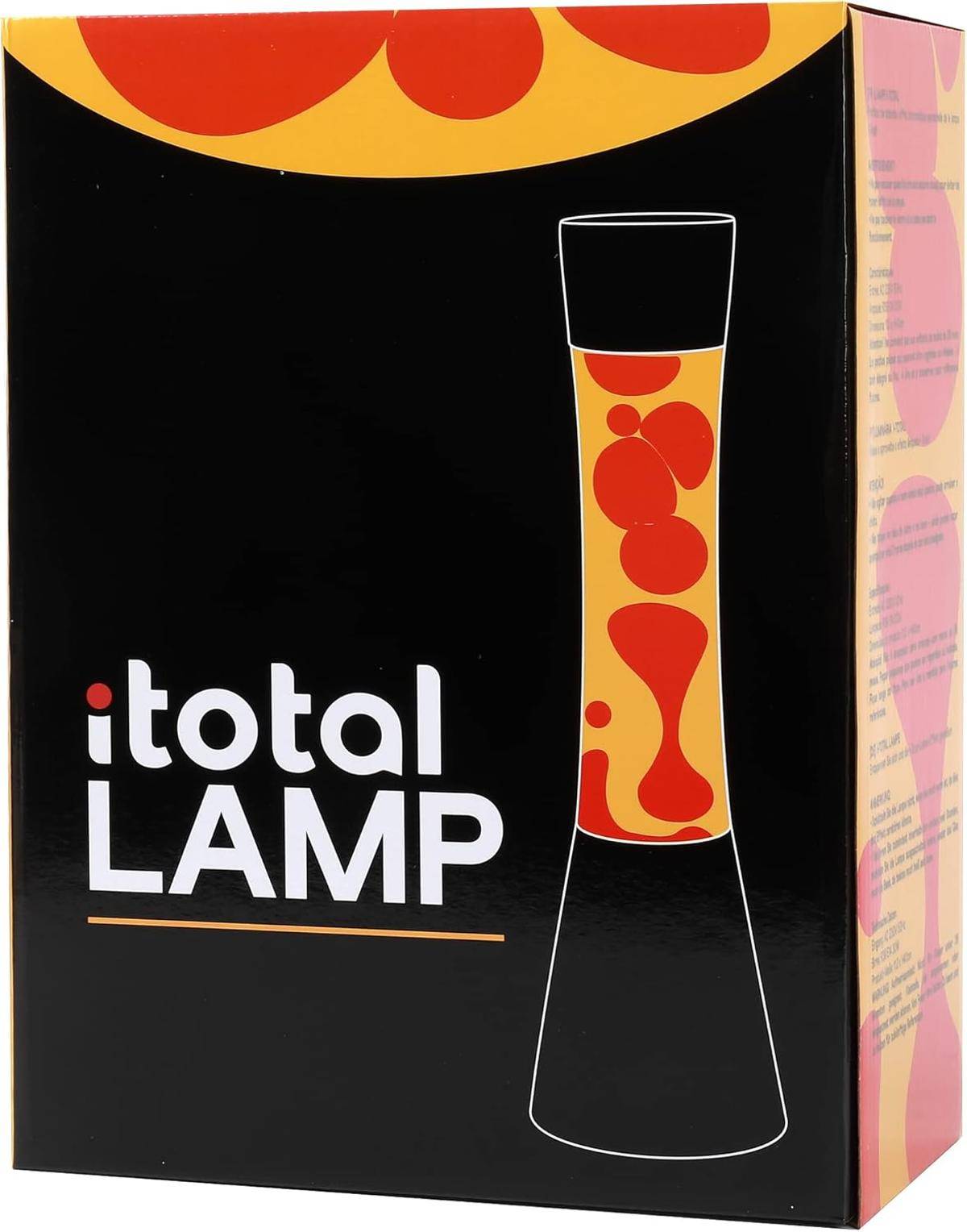 I-TOTAL® Lavalampe Magie Lavaspektakel Einzigartiges für Ihr Zuhause grün/gelb