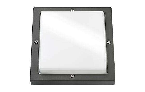 SGL Wandleuchte Bassi grafit 60W 623180 E27 IP65 IK10 240x240mm Techn.Licht/Wohnraum Aussenleuchten