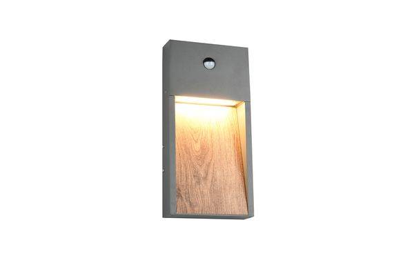 246969135 LED Außen Wandleuchte Holzopt.