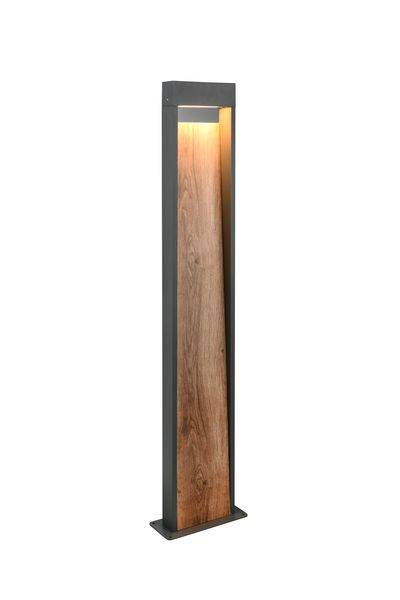 446960135 LED Poller Holzoptik