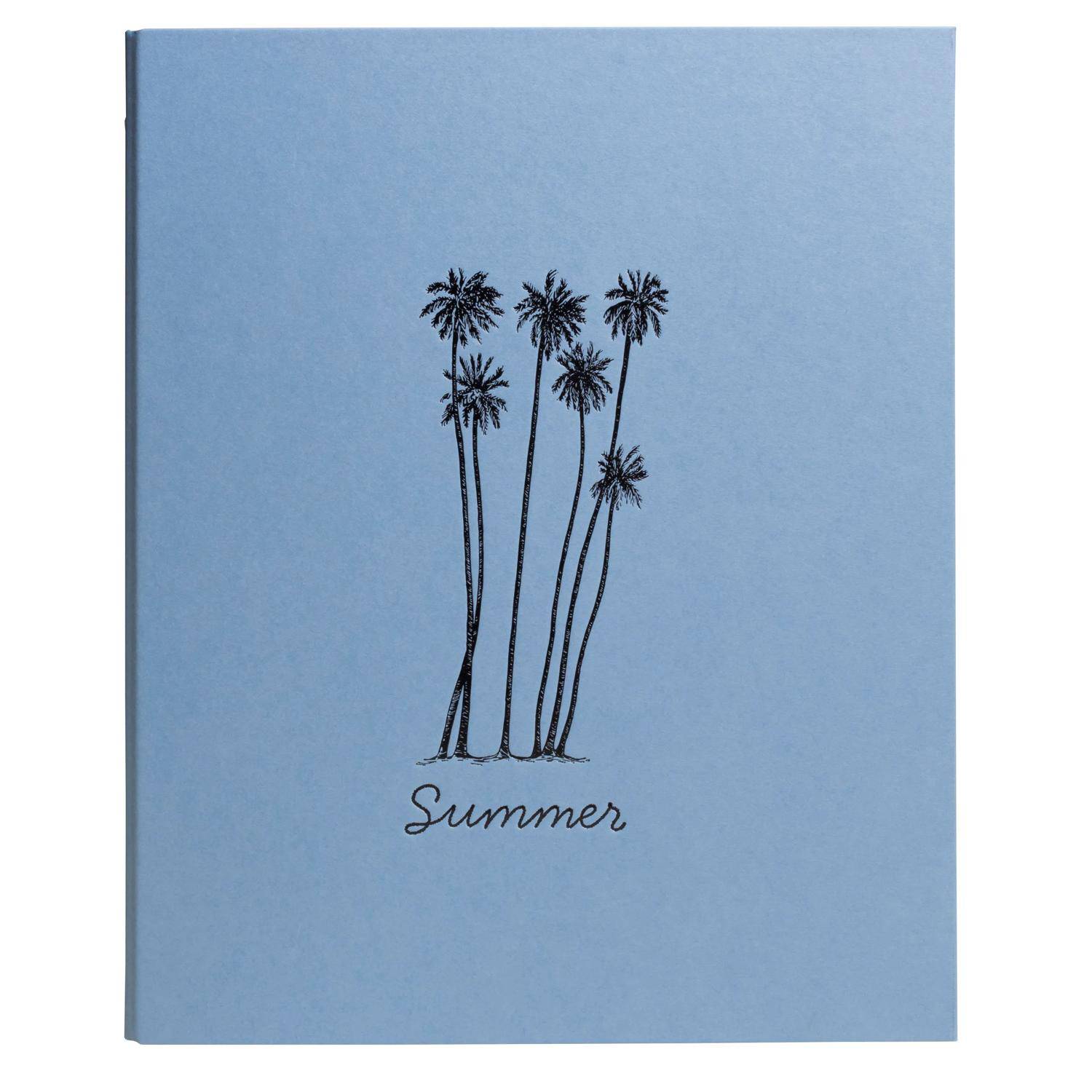 Exacompta Fotoordner A4, 60 Seiten/30 Blatt schwarz, Summertime - Eisblau 17045E