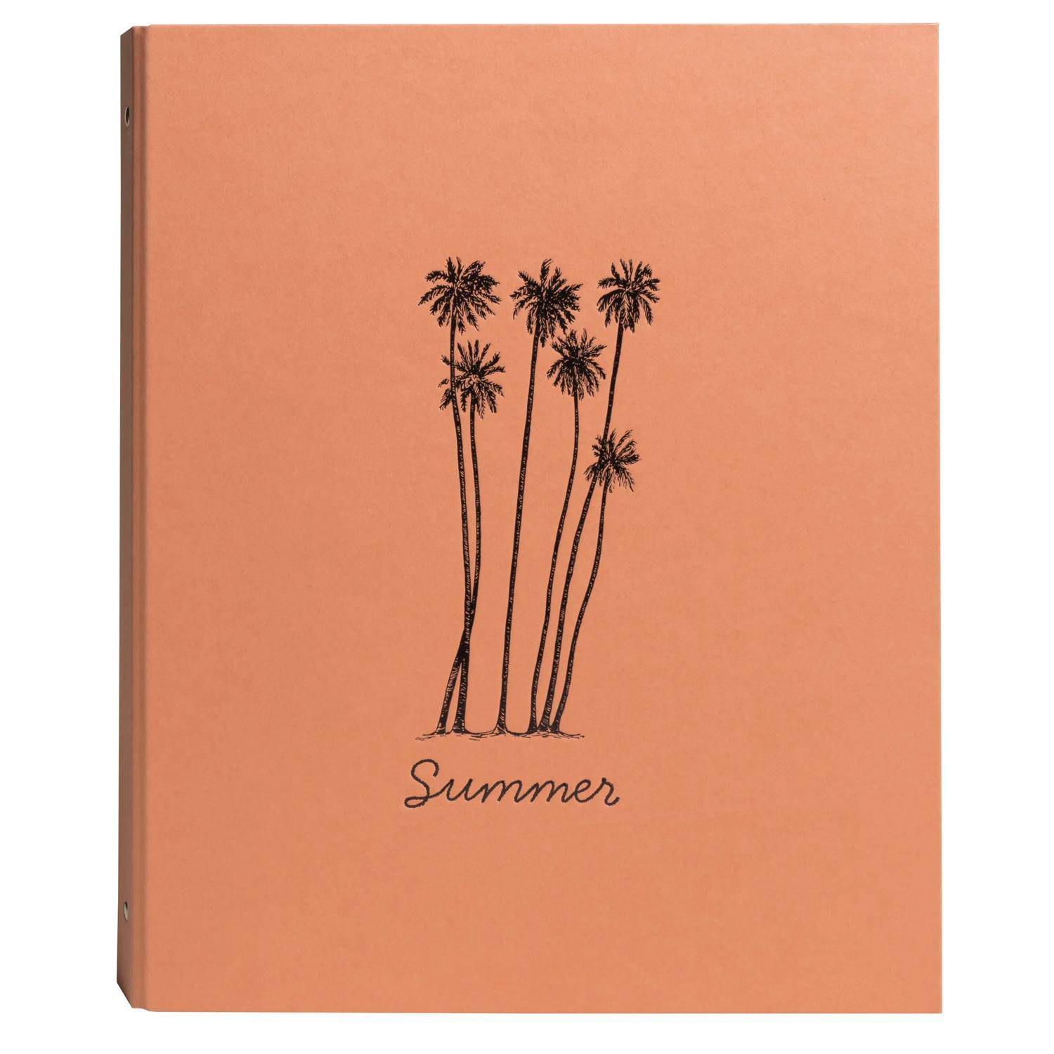 Exacompta Fotoordner A4, 60 Seiten/30 Blatt schwarz, Summertime - Orange 17046E