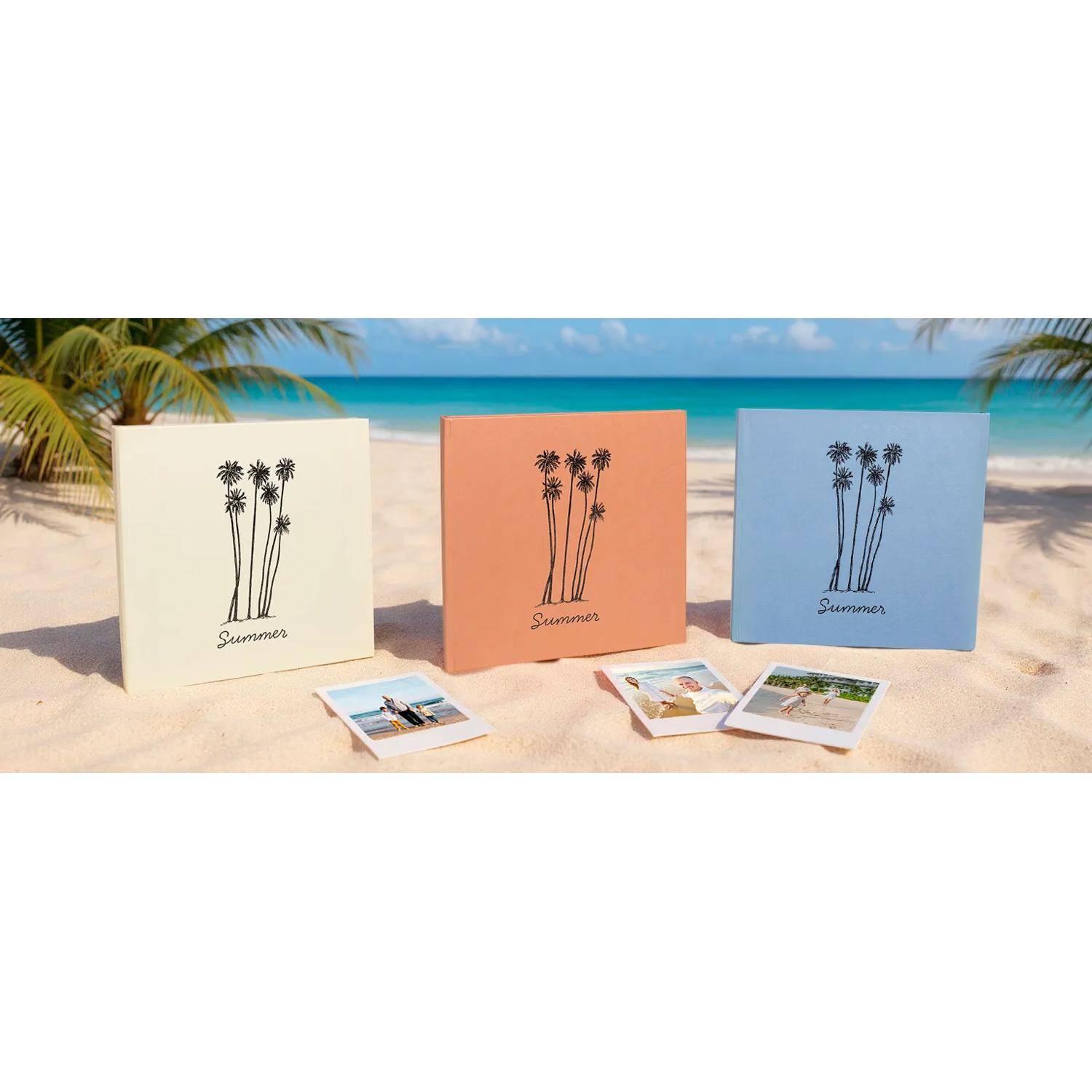 Exacompta Fotoalbum 30 Seiten/15 Bl schwarz, 25x25 cm, - Orange 16346E