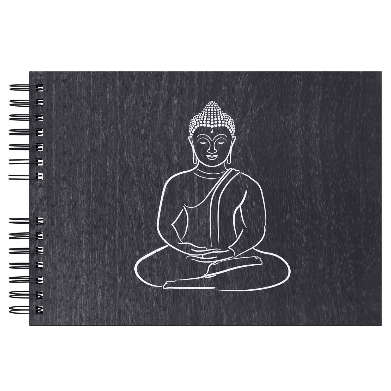 Exacompta Spiralfotoalbum 50 Seiten/25 Bl schwarz, 32x22 cm, - Ebenholz 15042E