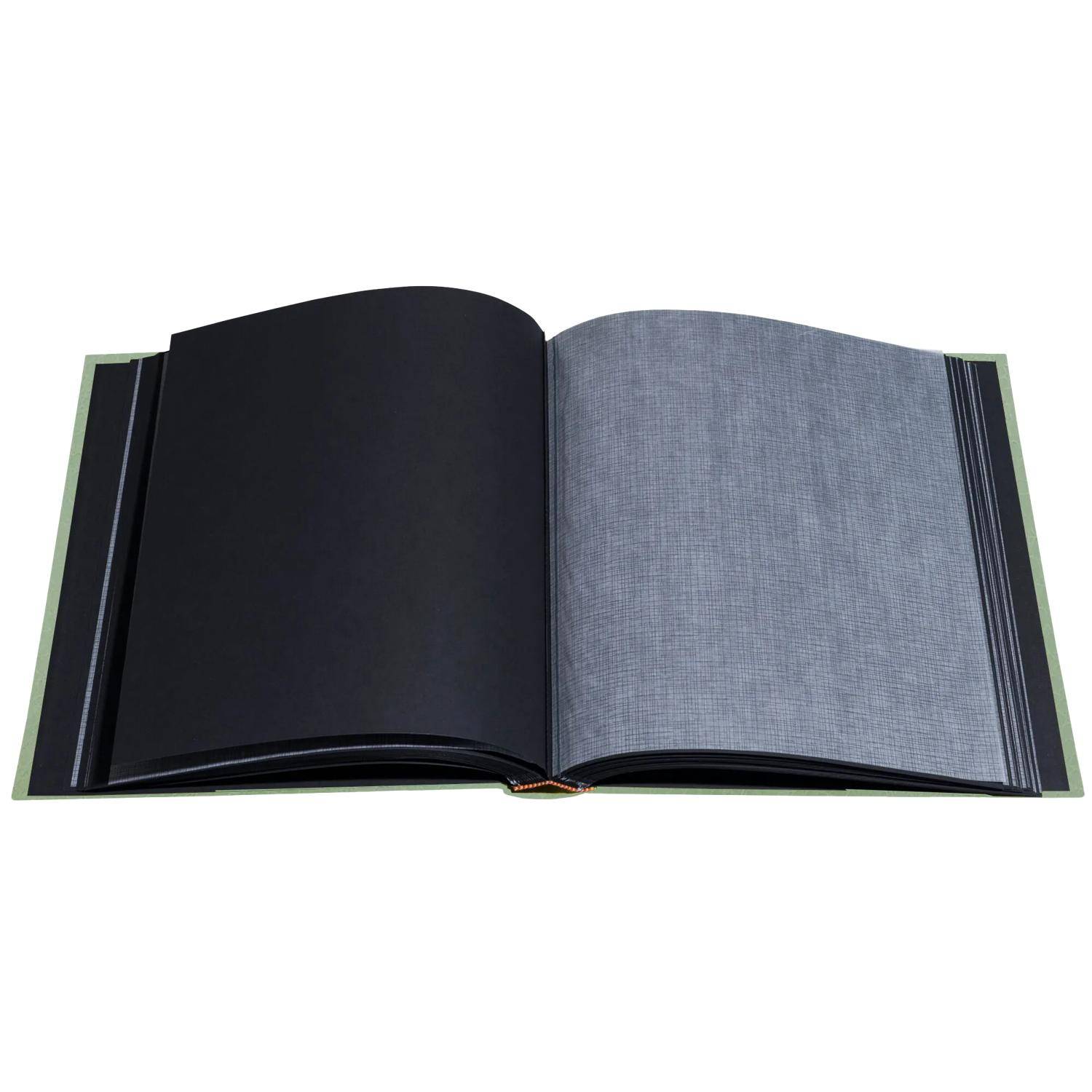 Exacompta Spiralfotoalbum 60 Seiten/30 Bl schwarz, 29x32 cm, Grüntürkis 16009E