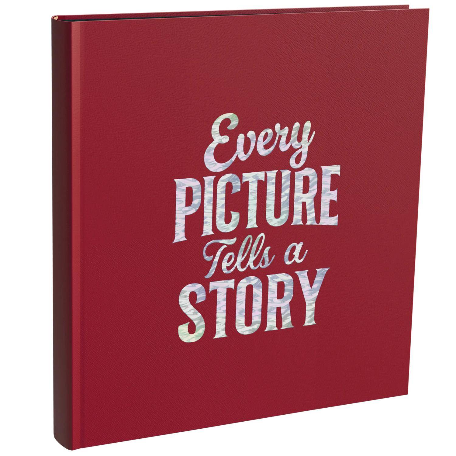 Exacompta Spiralfotoalbum 60 Seiten/30 Bl schwarz, 29x32 cm, Letter - Rot 16091E