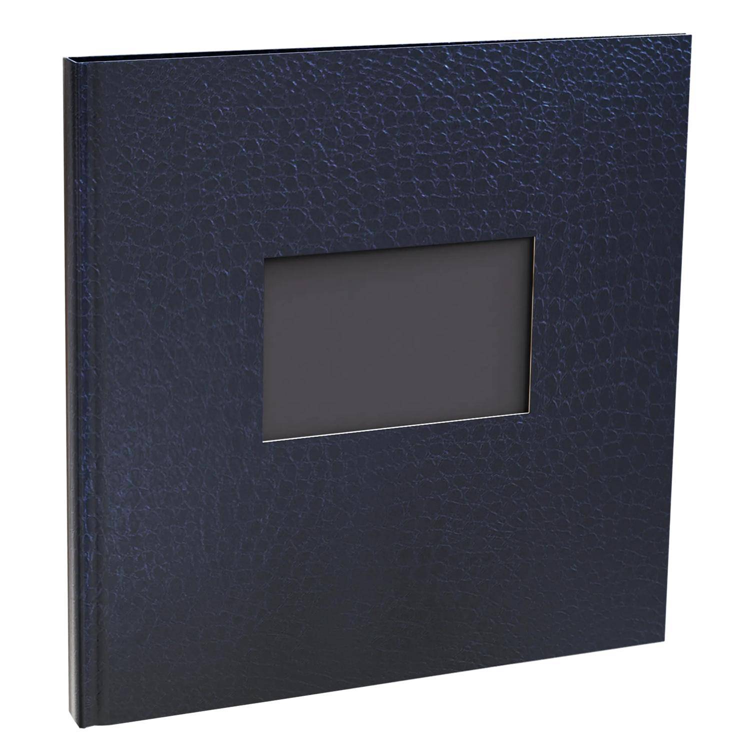 Exacompta Fotoalbum 30 Seiten/15 Bl schwarz, 25x25 cm, - Nachtblau 16108E
