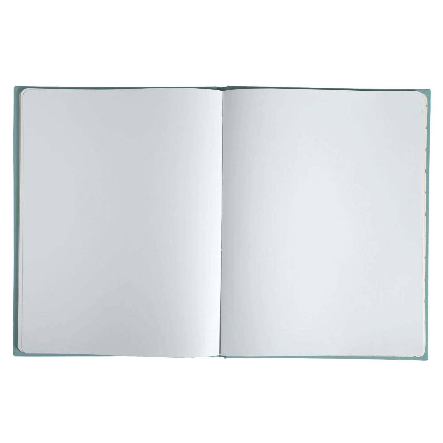 Exacompta Gästebuch 100Seiten/50 Bl Silberschnitt, 27x22 cm, - Türkis 47091E